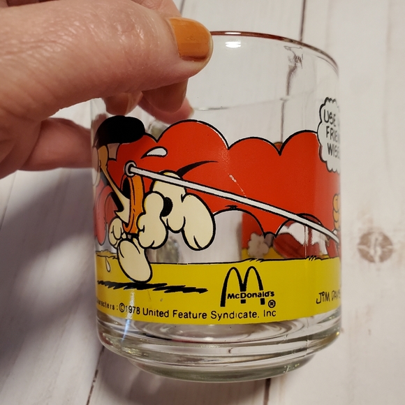 Vintage 1978 McDonald's Garfield and Odie Glass Mug - Picture 10 of 13